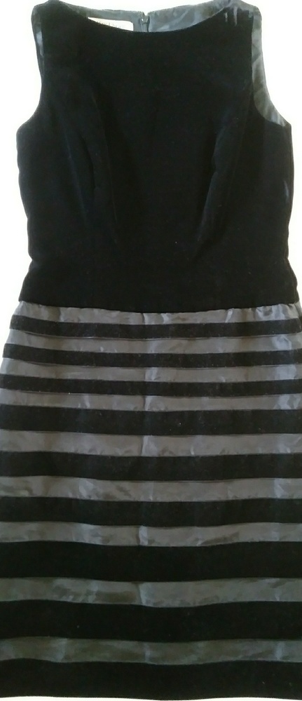 Velvet & taffeta cocktail dress